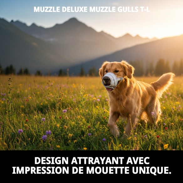 Muzzle Deluxe Gaviotas T-L : Confort et Style pour Votre Animal de Compagnie
