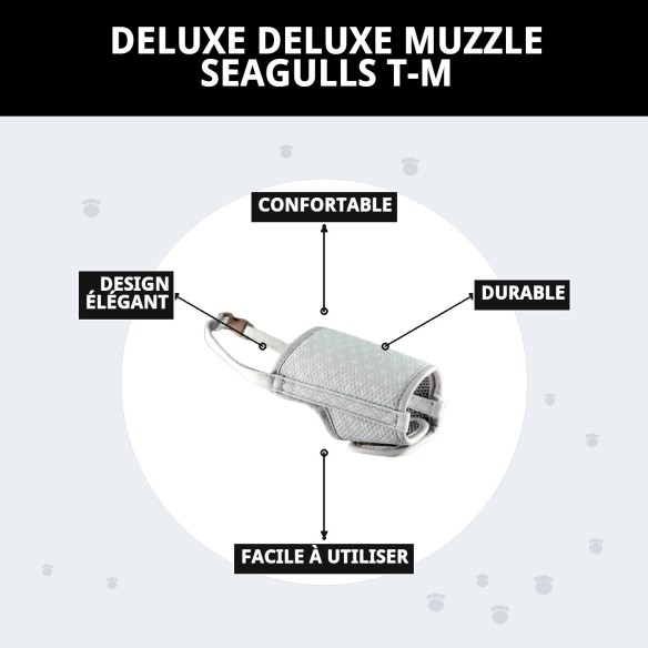 Muzzle Deluxe Gaviotas T-M : Confort et Style pour votre Animal de Compagnie