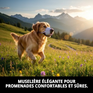 Muzzle Deluxe Moly Lila T-L pour animaux de compagnie confortables et en sécurité. 2