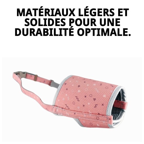 Muzzle Deluxe Moly Saumon T-L : Confort et Style pour votre Chien