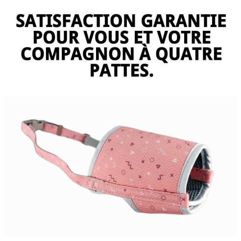 Muzzle Deluxe Moly Saumon T-L : Confort et Style pour votre Chien