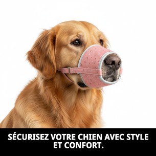 Muzzle Deluxe Moly Saumon T-M : Confort et Style pour votre Animal de Compagnie 2