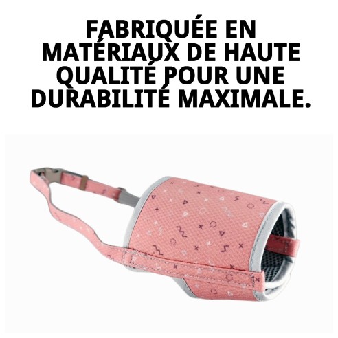 Muzzle Deluxe Moly Saumon T-M : Confort et Style pour votre Animal de Compagnie