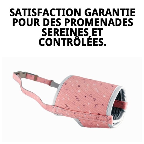 Muzzle Deluxe Moly Saumon T-M : Confort et Style pour votre Animal de Compagnie