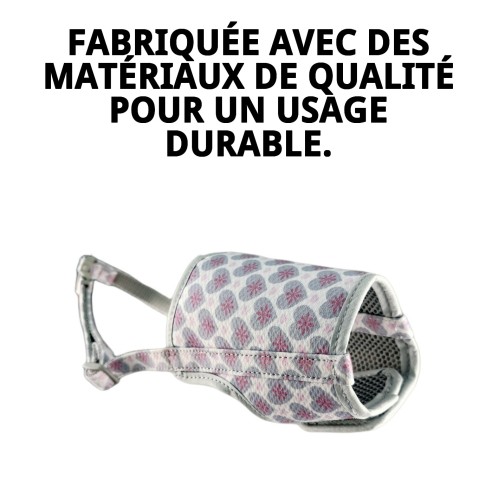 Muzzle Deluxe Cœurs T-S : Style et Confort pour Votre Animal de Compagnie