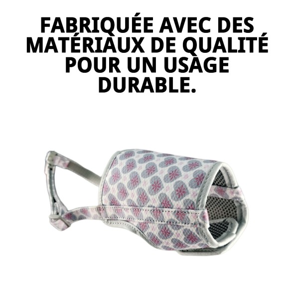 Muzzle Deluxe Cœurs T-S : Style et Confort pour Votre Animal de Compagnie