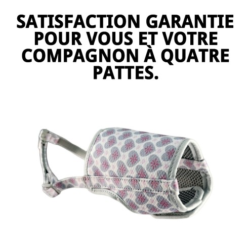 Muzzle Deluxe Cœurs T-S : Style et Confort pour Votre Animal de Compagnie