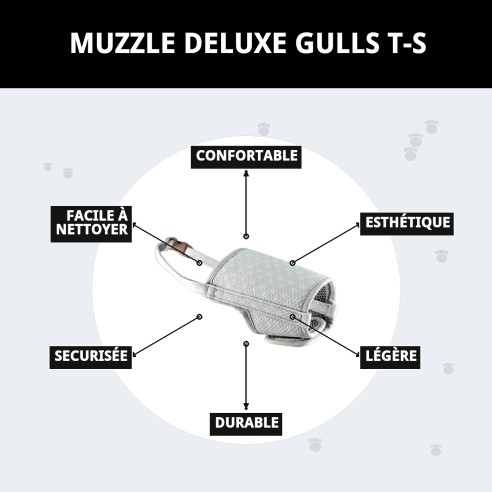 Muzzle Deluxe Gaviotas Taille S pour Chiens Petits