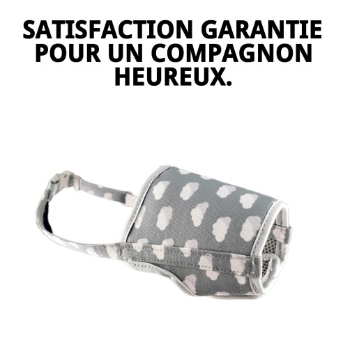 Muzzle Deluxe Nuages T-S : Confort et Style pour votre Animal de Compagnie
