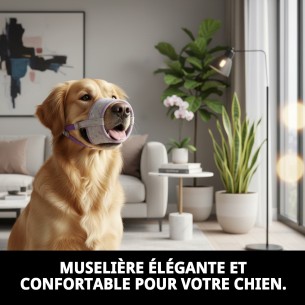 Muzzle Deluxe Moly Lila T-S : Style et Confort pour votre Animal de Compagnie 2