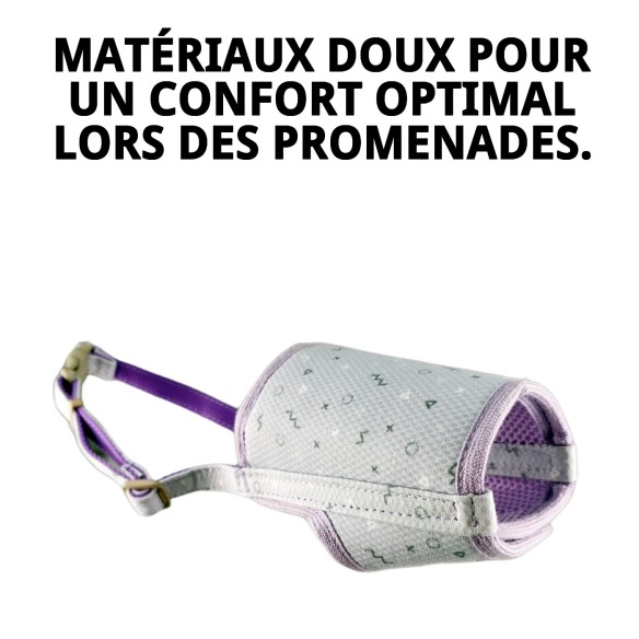 Muzzle Deluxe Moly Lila T-S : Style et Confort pour votre Animal de Compagnie
