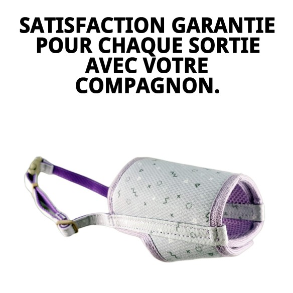 Muzzle Deluxe Moly Lila T-S : Style et Confort pour votre Animal de Compagnie