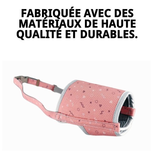 Muzzle Deluxe Moly Saumon T-S : Confort et Style pour Votre Animal de Compagnie