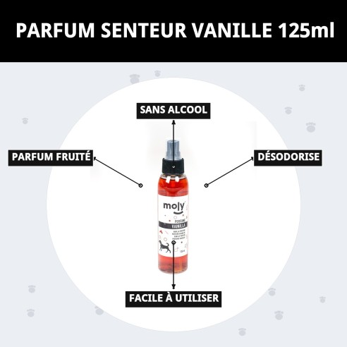 Parfum Aroma Vanille pour Animaux 125ml Frais et Durable