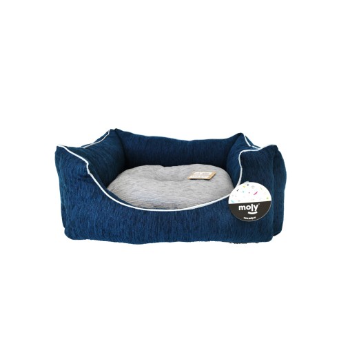 Cage Rectangulaire en Chenille Bleue T-1 pour Animaux de Compagnie Confortable