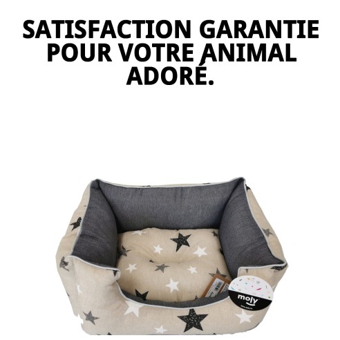 Coussin Rectangulaire Étoiles T-1 : Confort et Style pour Animaux de Compagnie