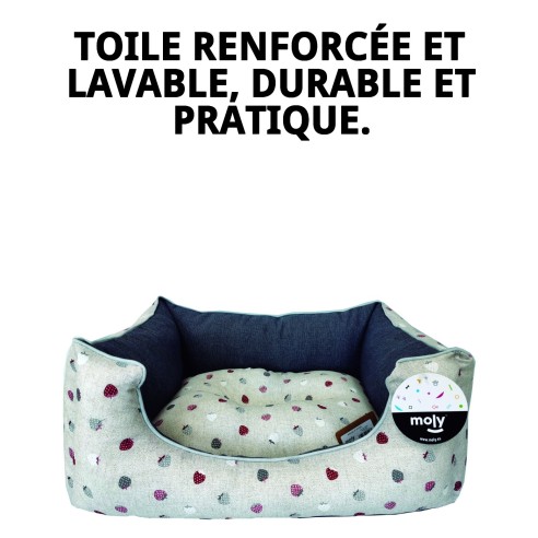 Coussin Rectangulaire Fresitas Gris T-2 60x48x24 pour Animaux de Compagnie