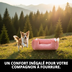 Lit rectangulaire Moly Salmon pour animaux de compagnie T-1 50x42x21 2
