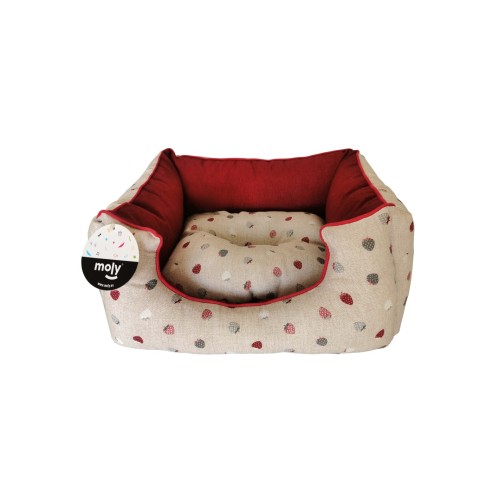 Coussin Rectangulaire Fresitas Grenat T-3 pour Animaux de Compagnie 75x63 cm