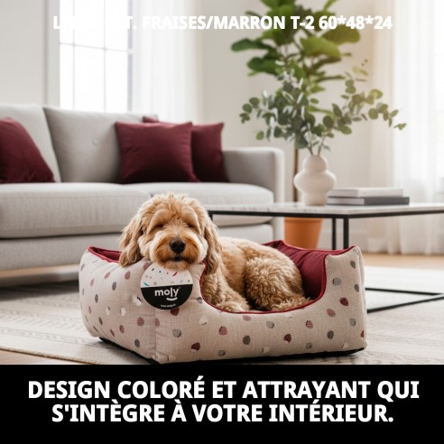 Caisse Rectangulaire Fresitas/Granate T-2 pour Animaux de Compagnie 60x48cm