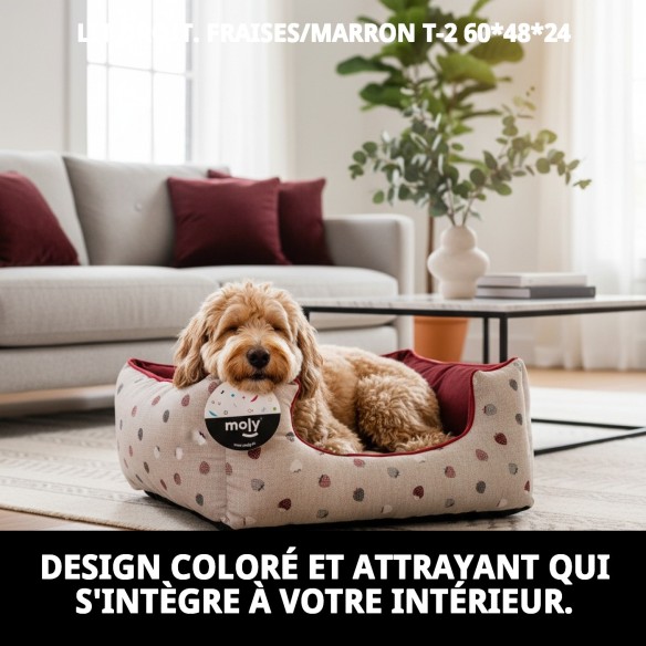 Caisse Rectangulaire Fresitas/Granate T-2 pour Animaux de Compagnie 60x48cm