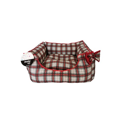 Caisse Rectangulaire Écossaise T-1 pour Animaux de Compagnie 50x42x21 cm