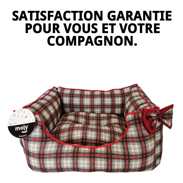 Caisse Rectangulaire Écossaise T-1 pour Animaux de Compagnie 50x42x21 cm
