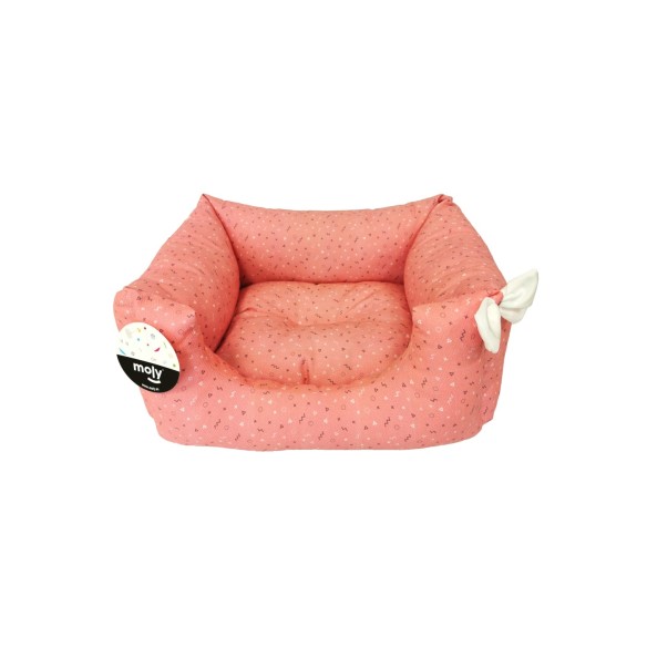 Caisse Rectangulaire Moly Saumon T.2 pour Animaux de Compagnie 60x48x24