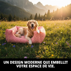 Caisse Rectangulaire Moly Saumon T.2 pour Animaux de Compagnie 60x48x24 2