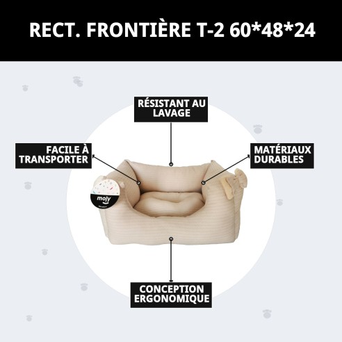 Cratère Rectangulaire Cenefas T-2 60x48x24 pour Animaux de Compagnie