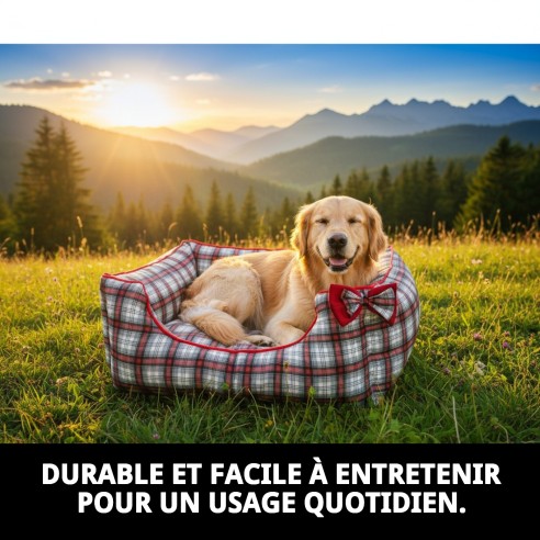 Cuna Écossaise T-2 pour Animaux de Compagnie : Confort et Style