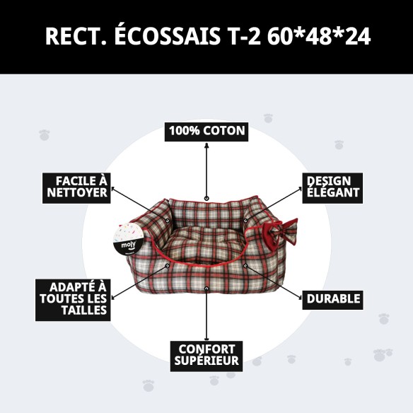 Cuna Écossaise T-2 pour Animaux de Compagnie : Confort et Style