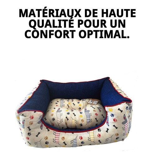 Cratère Rect. Happy T-2 60x48x24 cm pour votre animal heureux.