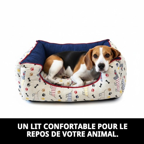 Cratère Rect. Happy T-3 75x63 cm pour Animaux de Compagnie ! Confort Total !