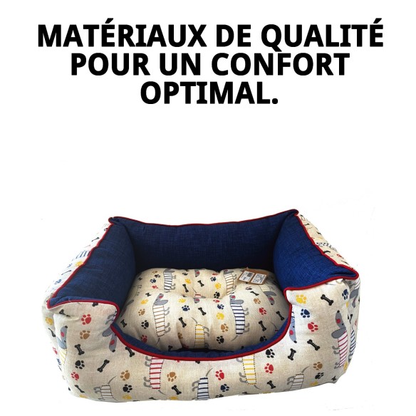 Cratère Rect. Happy T-3 75x63 cm pour Animaux de Compagnie ! Confort Total !