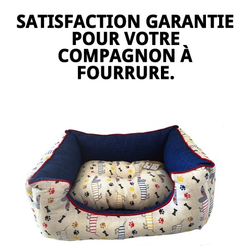 Cratère Rect. Happy T-3 75x63 cm pour Animaux de Compagnie ! Confort Total !