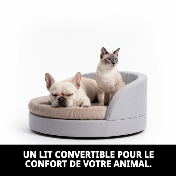 Lit double usage pour chats et chiens - Confort et design