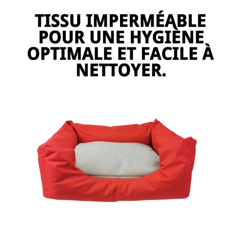 Cage Rectangulaire Imperméable Rouge T-1 pour Animaux de Compagnie
