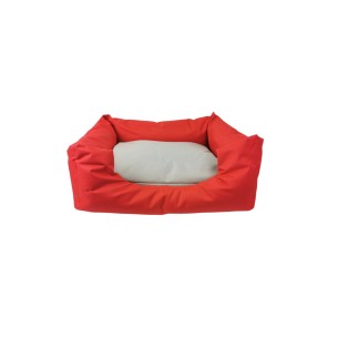 Coussin Rectangulaire Imperméable Rouge T-3 pour Animaux de Compagnie