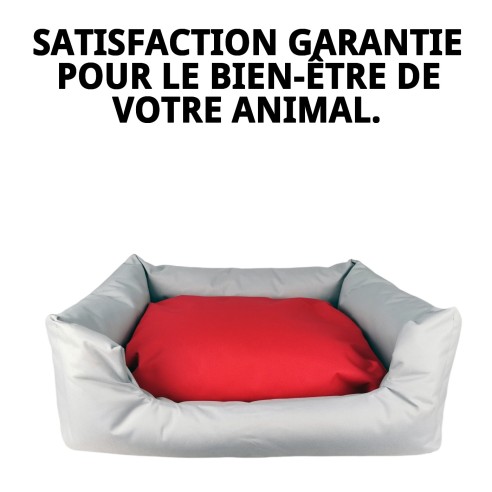 Caisse Rectangulaire Imperméable Grise T-3 pour Animaux de Compagnie