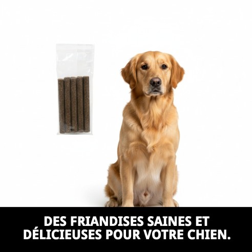 Snacks de Bœuf pour Chiens - Barres Nutritionnelles 50g