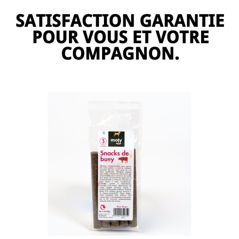 Snacks de Bœuf pour Chiens - Barres Nutritionnelles 50g