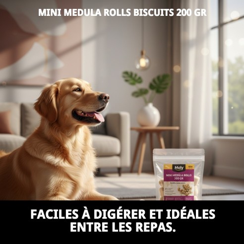 Biscuits Mini Rolls Médula pour Chiens 200 g - Snack Sain