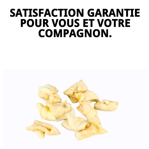 Peau de Vache Blanche 125g - Snack Naturel pour Chiens