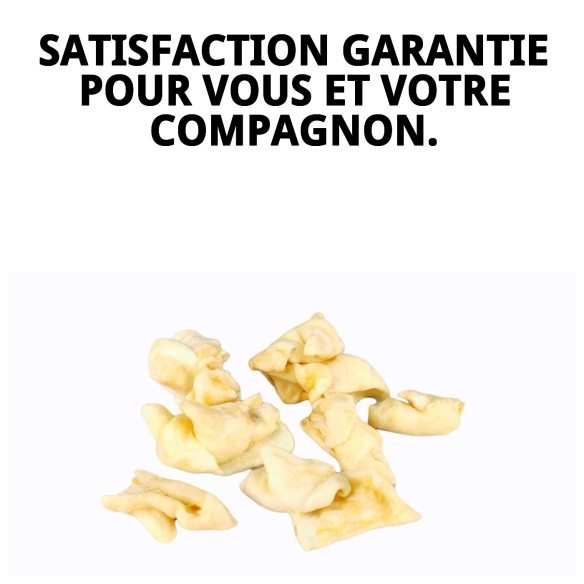 Peau de Vache Blanche 125g - Snack Naturel pour Chiens