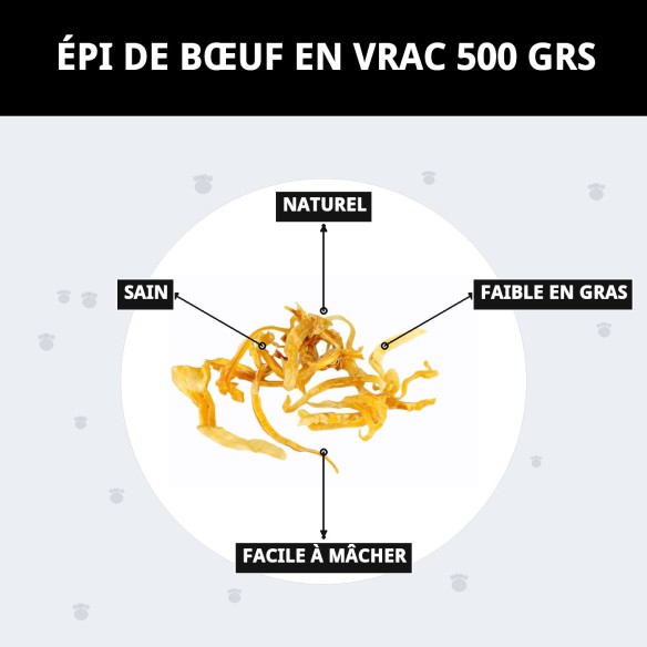 Snack Naturel pour Chiens - Oreille Tranchée 1 kg en Vrac