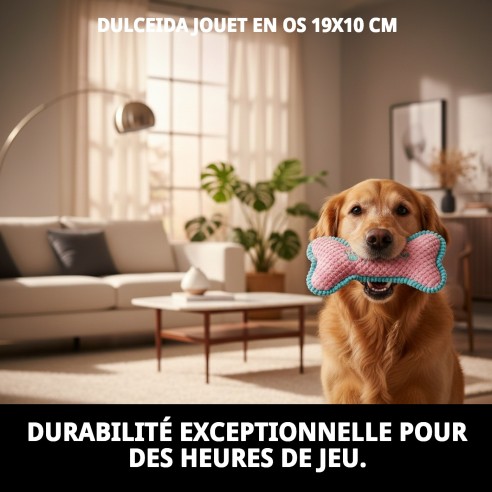 Jouet Os Dulceida 19x10 cm pour votre animal de compagnie.