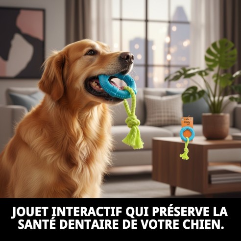 Jouet Dentaire Interactif TPR Éco 9 cm pour Chiens