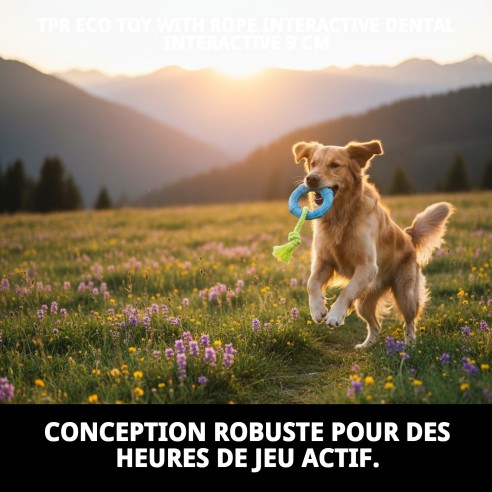 Jouet Dentaire Interactif TPR Éco 9 cm pour Chiens