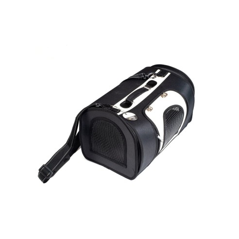 Transporteur en nylon Prestige : Confort et style pour animaux de compagnie.